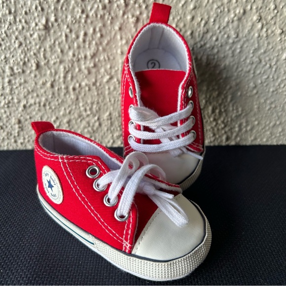 baby baby Other - BB Baby Converse All Star Chuck Taylor Cribster Style Baby 1st Shoes Size 2